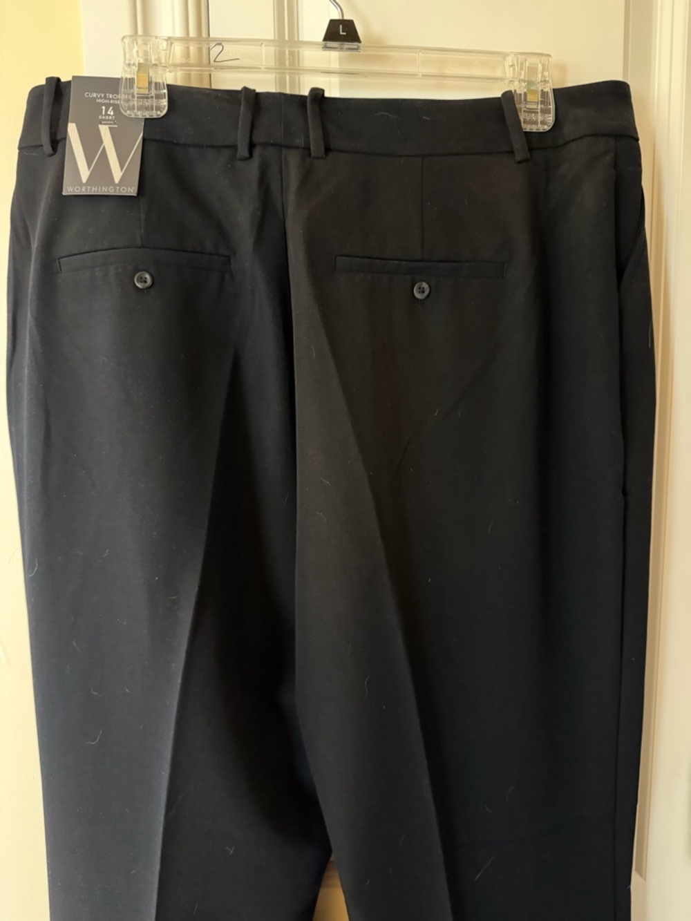 Worthington Black Curvy Trouser High Rise - Picture 2 of 6